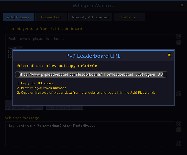 Macro Configuration Settings